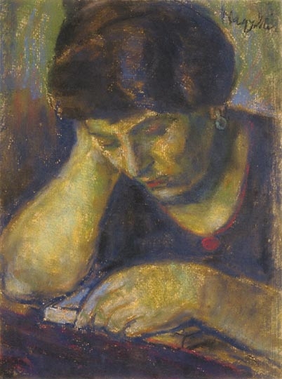 Nagy István (1873-1937) Reading Woman