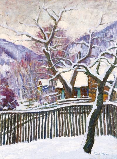 Kádár Géza (1878-1952) Nagybányai tél, 1931