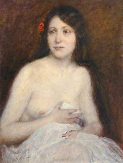 Deák Ébner Lajos (1850-1934) Half Nude