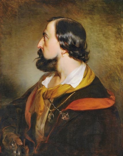 Borsos József (1821-1883) Portrait of a Man, 1845