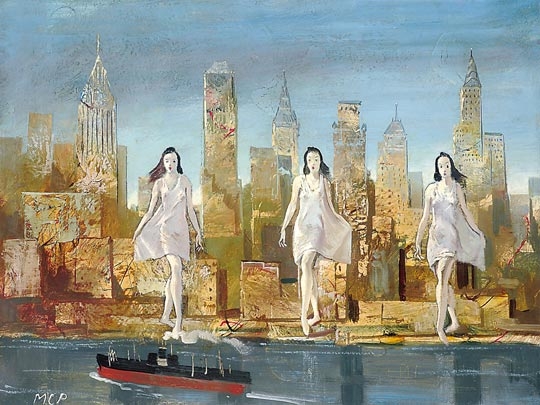 Molnár C. Pál (1894-1981) From Where the Muses Flee! (Manhattan)