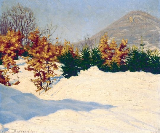 Börtsök Samu (1881-1931) Winter Landscape, 1907
