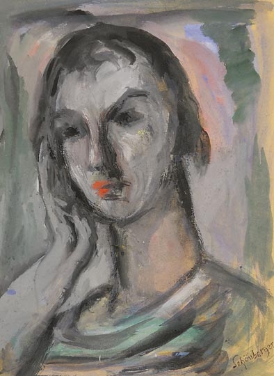 Schönberger Armand (1885-1974) Fiatal nő