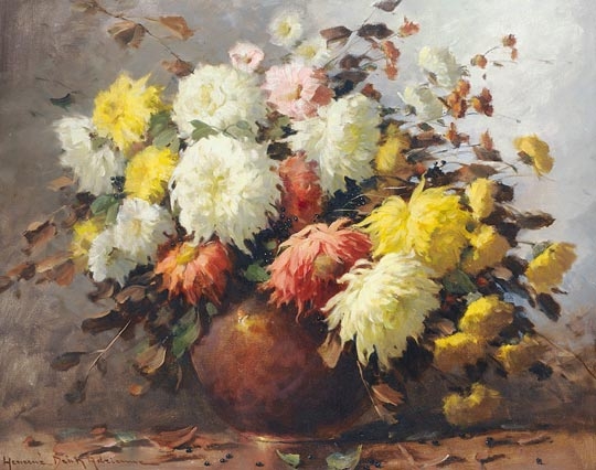 Henczné Deák Adrienne (1890-1956) Flower Still-life