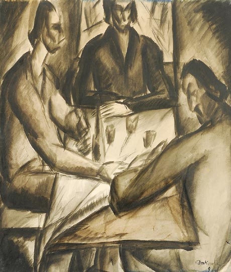 Derkovits Gyula (1894-1934) Gamblers, 1922
