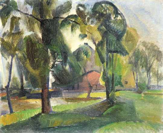 Szobotka Imre (1890-1961) Park, around 1920