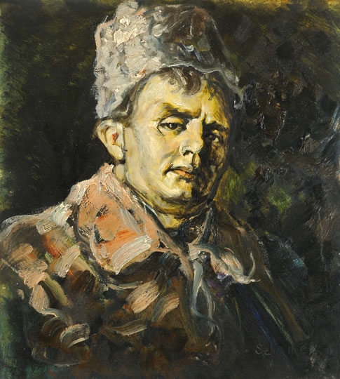 Scheiber Hugó (1873-1950) Férfiportré