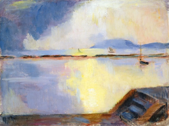 Iványi Grünwald Béla (1867-1940) Landscape at Lake Balaton, 1937