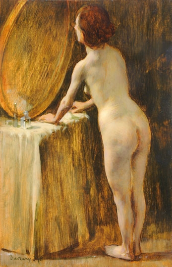 Vaszary János (1867-1939) Woman in front of the Mirror, 1901