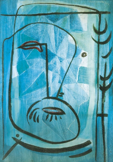 Gyarmathy Tihamér (1915-2005) Férfi fej (Önarckép), 1950