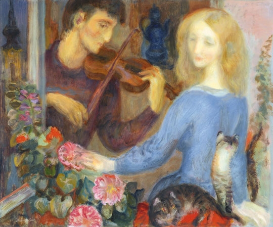 Szabó Vladimir (1905-1991) The Serenade
