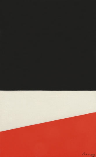 Barcsay Jenő (1900-1988) Blach-White-Red