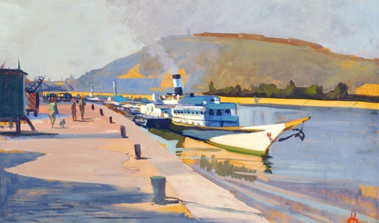 Ősz Dénes (1915-1980) Morning on the Danube