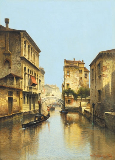 Kaufmann, Karl (1843-1901) Venice, Canale Santa Stin, 1891