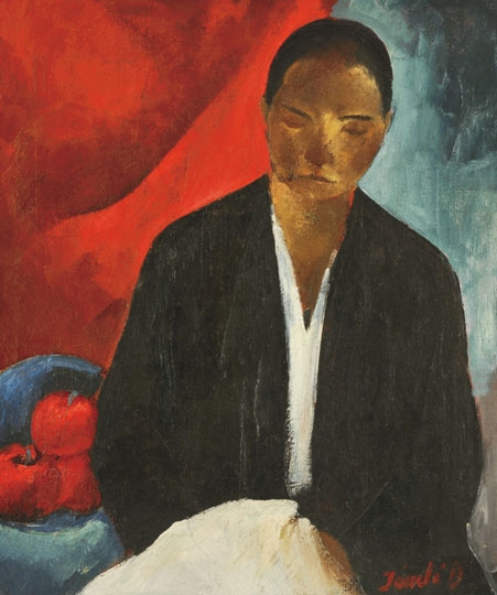 Jándi Dávid (1893-1944) Női portré, 1920-as évek