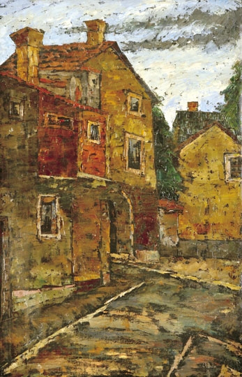 Orbán Dezső (1884-1987) Parisian Street