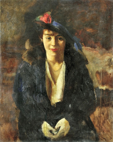 Hatvany Ferenc (1881-1958) Kalapos hölgy
