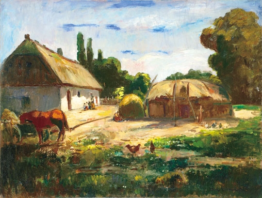 Iványi Grünwald Béla (1867-1940) Sunny Yard