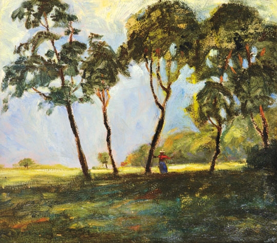 Remsey Jenő (1885-1980) Walking, 1924