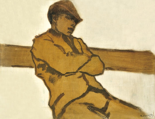 Mednyánszky László (1852-1919) Padon ülő
