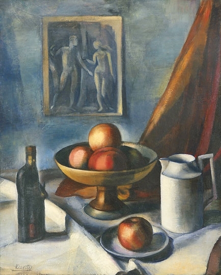 Kmetty János (1889-1975) Table Still-life, from the middle of the 1910s