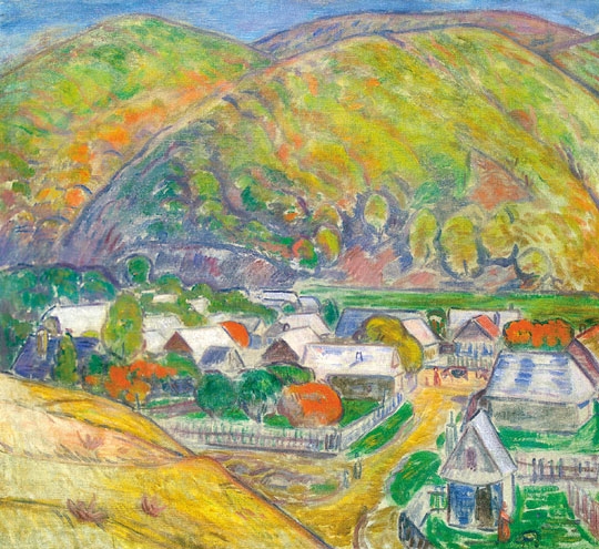 Iványi Grünwald Béla (1867-1940) Landscape in Baia Mare, 1908