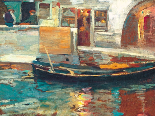 Perlmutter Izsák (1866-1932) Venice