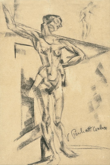 Perlrott-Csaba Vilmos (1880-1955) Nude
