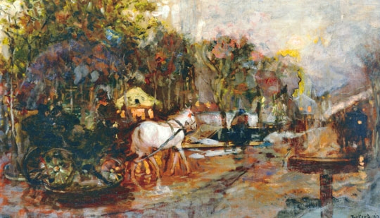Berkes Antal (1874-1938) On the Stephanie, 1917