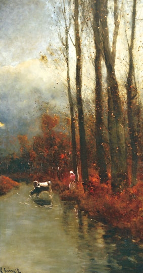 K. Spányi Béla (1852-1914) Twilight Forest
