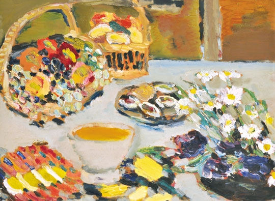 Schéner Mihály (1923-2009) Table Still-life