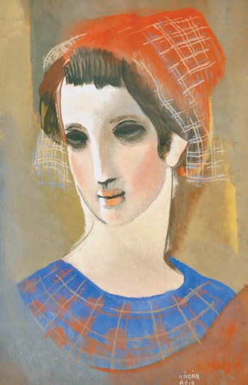 Kádár Béla (1877-1956) Girl with black Eyes