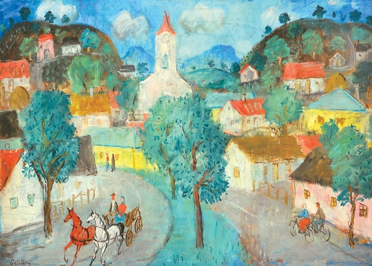 Pekáry István (1905-1981) Afternoon in the Village