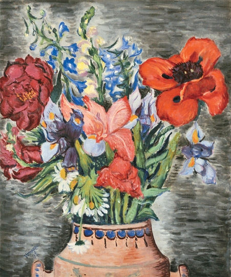 Vörös Géza (1897-1957) Virágcsendélet, 1936