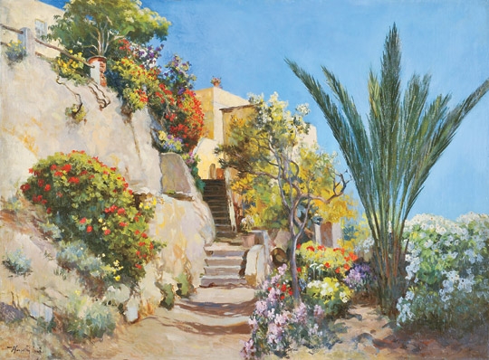 Kárpáthy Jenő (1870-1950) Mediterranean flowers