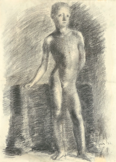 Uitz Béla (1887-1972) Boy Nude, 1914
