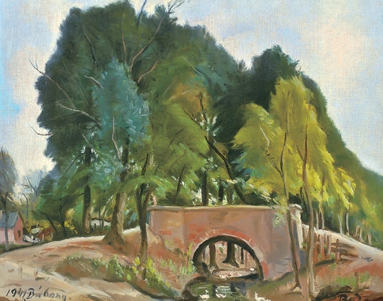 Rudnay Gyula (1878-1957) Landscape at Bábony
