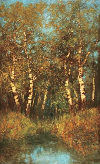 Mednyánszky László (1852-1919) Birch trees