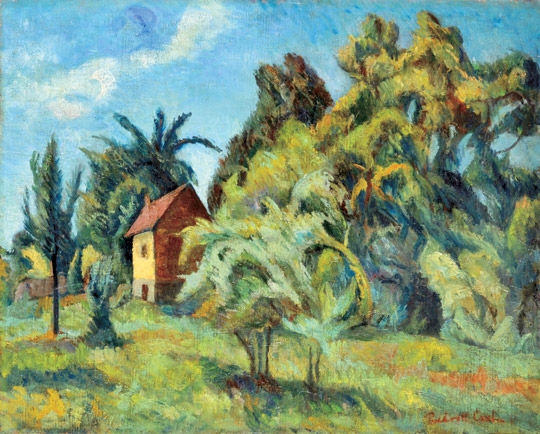 Perlrott-Csaba Vilmos (1880-1955) Garden in Szentendre