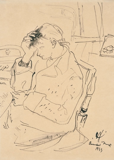 Ámos Imre (1907-1944) Margit Anna's reading, 1933