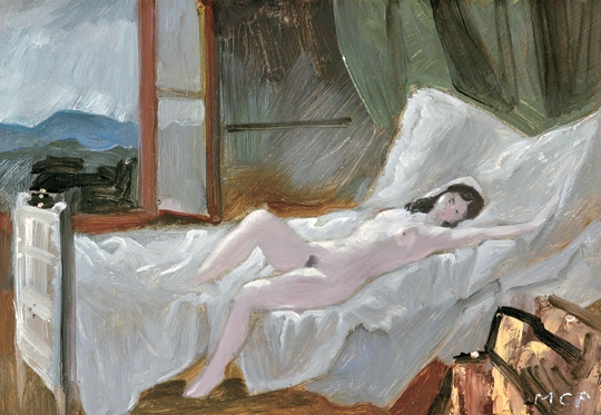 Molnár C. Pál (1894-1981) Stretching Nude