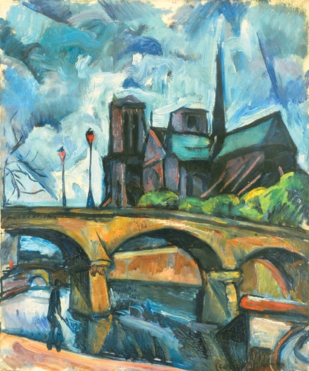 Perlrott-Csaba Vilmos (1880-1955) Pont Neuf (Notre Dame)