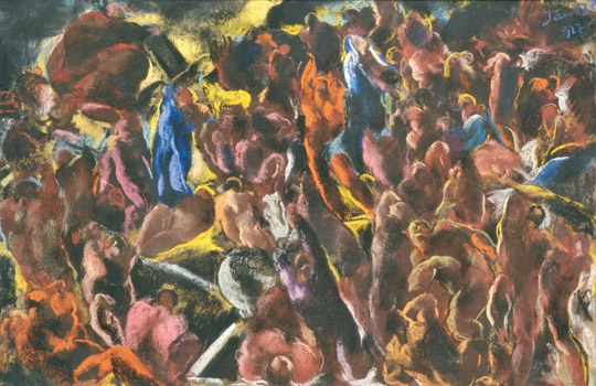 Jándi Dávid (1893-1944) The Worship of the golden calf, 1927