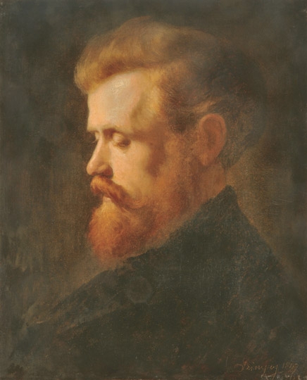 Szinyei Merse Pál (1845-1920) Vörös hajú férfi, 1867
