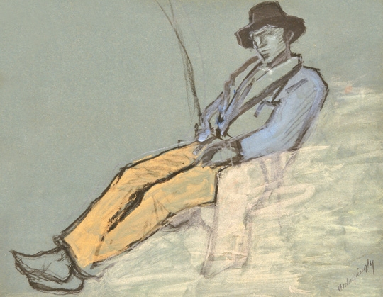 Mednyánszky László (1852-1919) Sitting Tramp