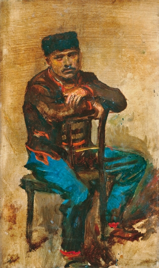 Mednyánszky László (1852-1919) Resting Soldier