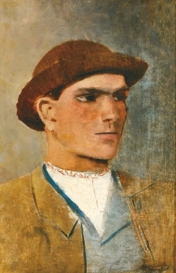 Mednyánszky László (1852-1919) Kalapos fiú portréja