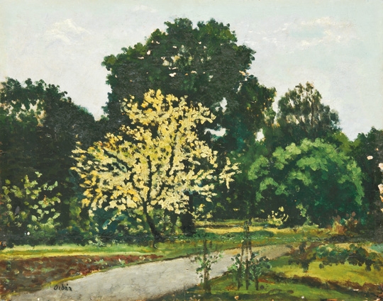 Orbán Dezső (1884-1987) Spring Landscape