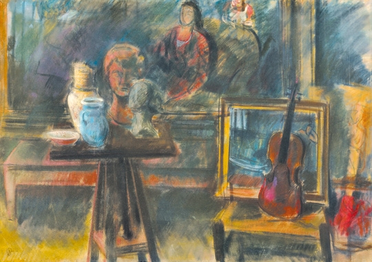 Bernáth Aurél (1895-1982) Műteremrészlet, 1942