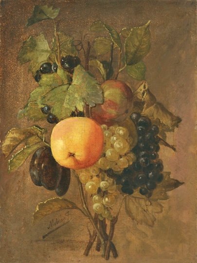 Molnár József (1821-1899) Fruit Still-life